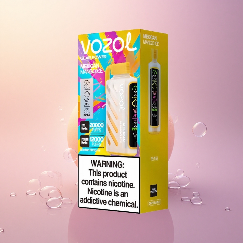 VOZOL Gear Power 20000 Puffs Mexican Mango Ice with Dual Mesh Coil & 20mL Pre-Filled