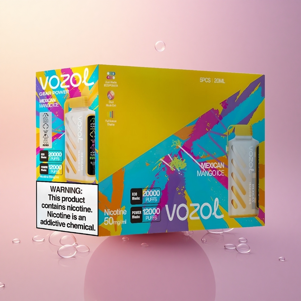 VOZOL Gear Power 20000 Puffs Mexican Mango Ice with Dual Mesh Coil & 20mL Pre-Filled