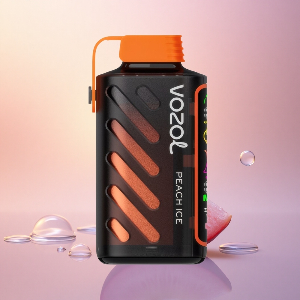 VOZOL Gear Power 20000 Puffs Peach Ice Dual Mesh Full Screen