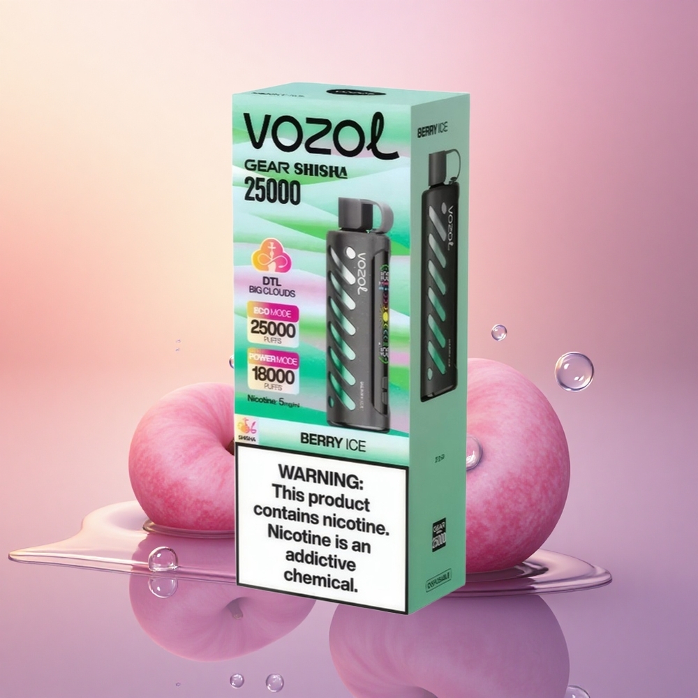 VOZOL Gear Shisha 25000 Puffs Berry Ice 1000mAh Dual Mesh