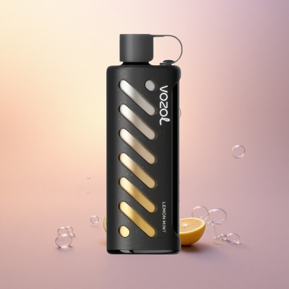 VOZOL Gear Shisha 25000 Puffs Lemon Mint Dual Mesh 1000mAh 5mg
