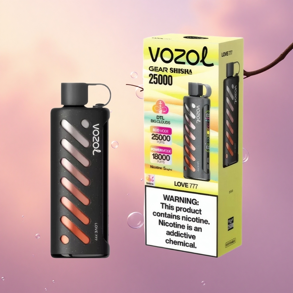 VOZOL Gear Shisha 25000 Puffs Love 777 Dual Mesh 1000mAh 5mg