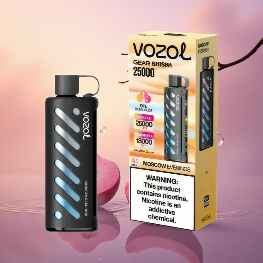 VOZOL Gear Shisha 25000 Puffs Moscow Evenings Dual Mesh 5mg 1000mAh
