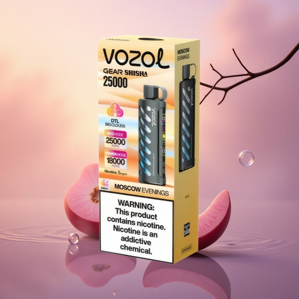 VOZOL Gear Shisha 25000 Puffs Moscow Evenings Dual Mesh 5mg 1000mAh