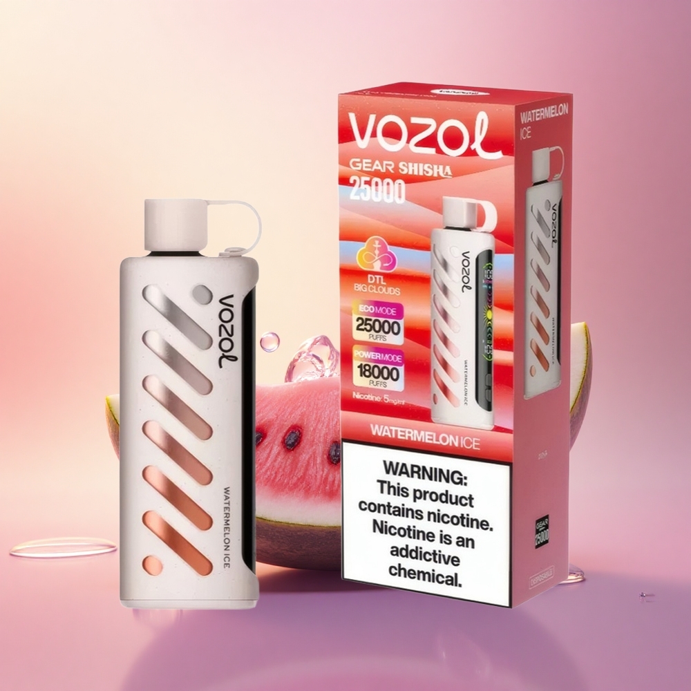VOZOL Gear Shisha 25000 Puffs Watermelon Ice Dual Mesh 5mg