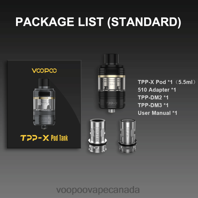 VOOPOO TPP X Pod Tank Rainbow 22FNH514 VOOPOO Drag Canada