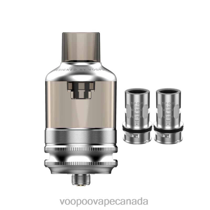 VOOPOO TPP Pod Tank Silver 22FNH562 VOOPOO Vape Canada