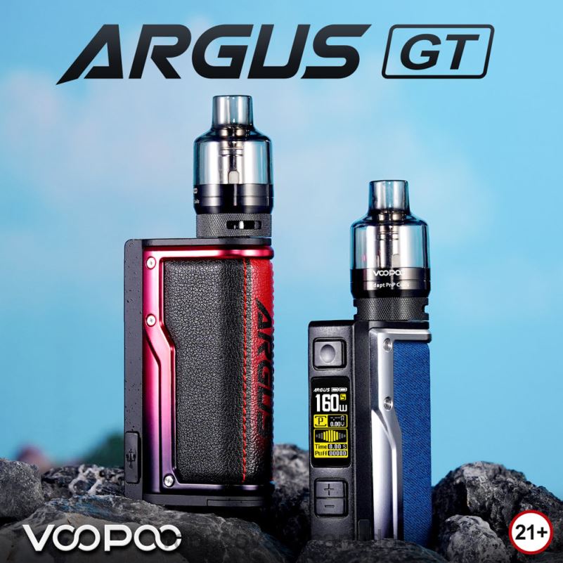 VOOPOO ARGUS GT Box Mod Kit Black & Blue 22FNH13 VOOPOO Vape Ottawa