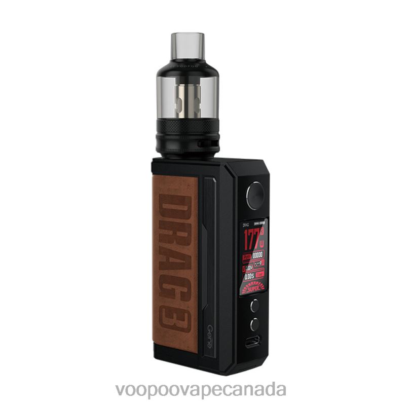 VOOPOO DRAG 3 Box Mod Kit Sandy Brown 22FNH250 VOOPOO Vape Near Me