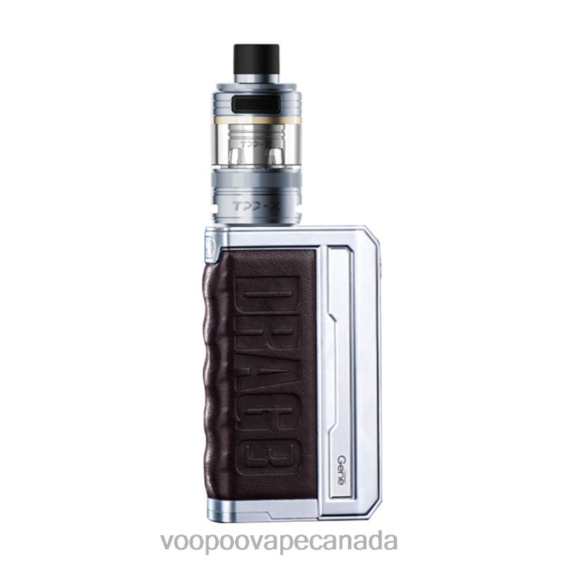 VOOPOO DRAG 3 TPP X Box Mod Kit Silver Coffee Brown 22FNH269 VOOPOO Vape Pods