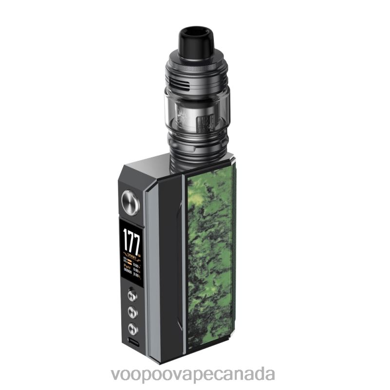 VOOPOO DRAG 4 Kit Gun Metal+Forest Green 22FNH166 VOOPOO Argus Canada