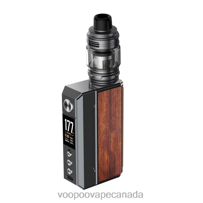 VOOPOO DRAG 4 Kit Gun Metal+Rosewood 22FNH164 VOOPOO Drag Canada