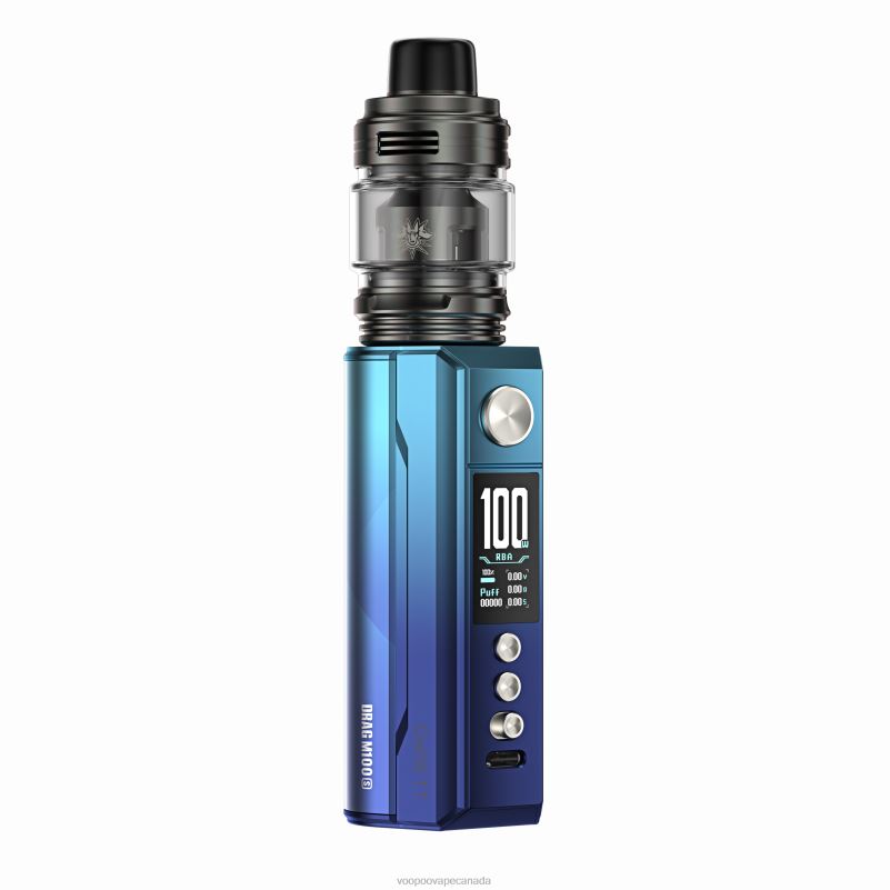 VOOPOO DRAG M100S Mod Device Cyan & Blue 22FNH277 VOOPOO Seal Canada