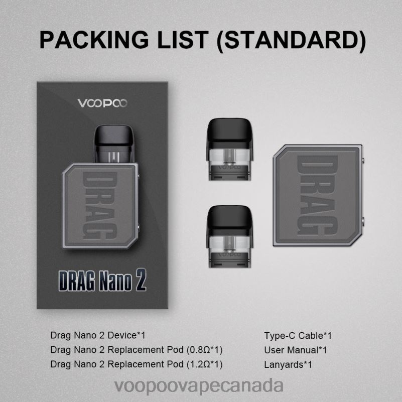 VOOPOO DRAG NANO 2 Pod Kit Tea Green 22FNH152 VOOPOO Vape Canada