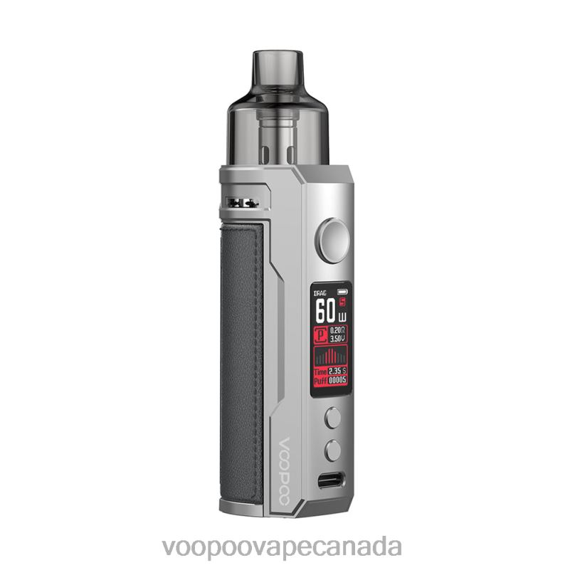 VOOPOO DRAG S Pod Mod Kit Silver & Dark Grey 22FNH204 VOOPOO Drag Canada