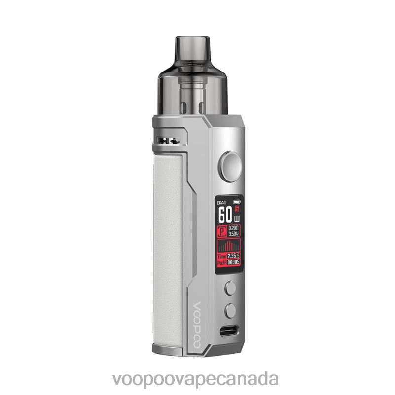 VOOPOO DRAG S Pod Mod Kit Silver White 22FNH201 VOOPOO Canada