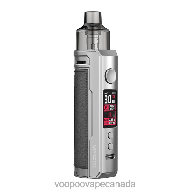 VOOPOO DRAG X Pod Mod Kit Silver & Dark Grey 22FNH180 VOOPOO Vape Near Me