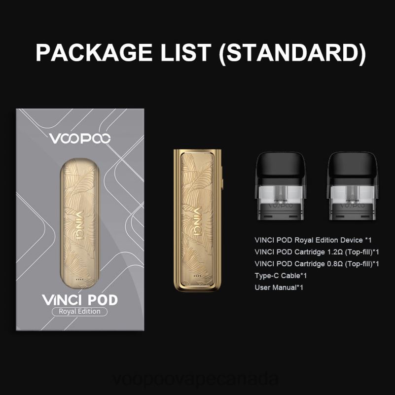 VOOPOO VINCI POD Royal Edition Gold Leaf 22FNH343 VOOPOO Vape Ottawa